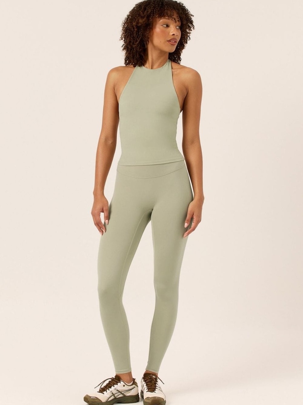 CSB Serenity Invisible Scrunch Leggings seamless high rise sage workout